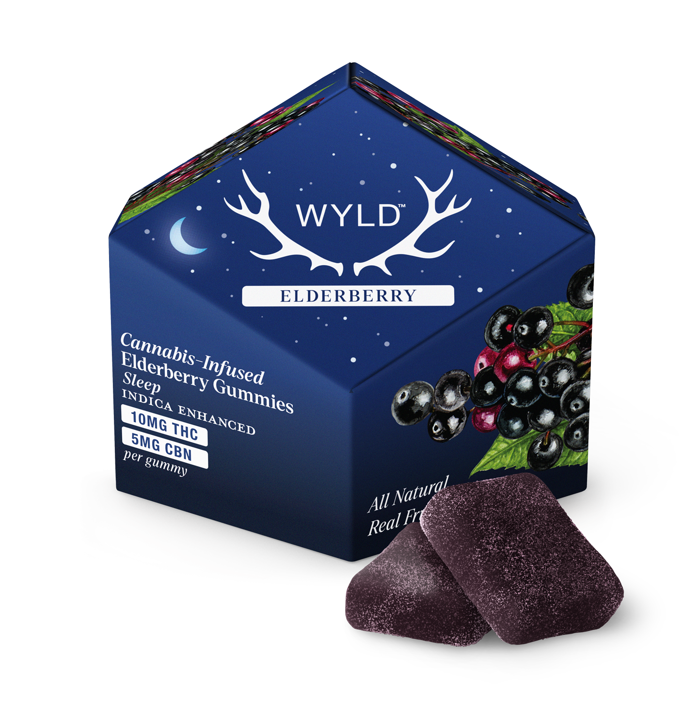 Elderberry 2:1 100mg <br><i>THC / 50mg CBN Gummies - WYLD - Edible</i>